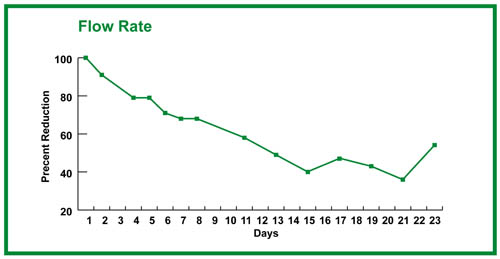 Figure 4. Graph of flow  rate